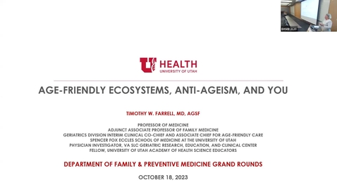 Thumbnail for Age-Friendly Ecosystems, Anti-Ageism, and You