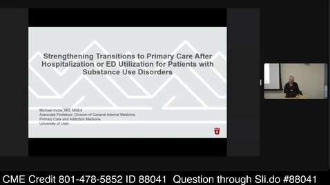 Thumbnail for Strengthening Transitions to Primary Care After Hospitalization and Emergency Department Utilization for Patients with Substance Abuse Disorders