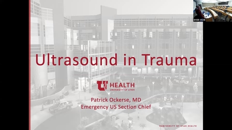 Thumbnail for entry 3/16/2023 Ultrasound in Trauma