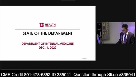 Thumbnail for STATE OF THE DEPARTMENT – 2022