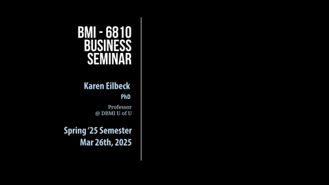 Thumbnail for Karen Eilbeck, PhD Professor @ DBMI