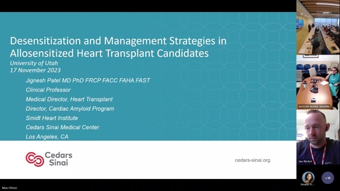Thumbnail for entry Desensitization &amp; management strategies in Allosensitized heart transplant candidates