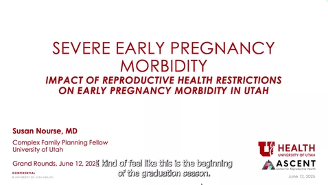 Thumbnail for Severe early pregnancy morbidity: Impact of reproductive health restrictions on early pregnancy morbidity in Utah