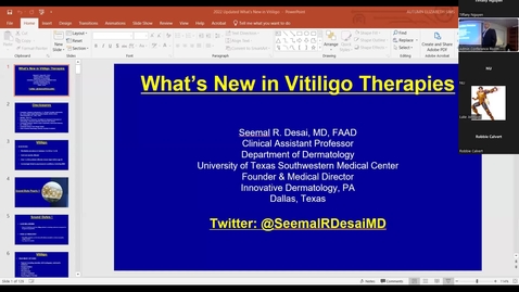 Thumbnail for entry 12/16/2022 Vitiligo In-Service