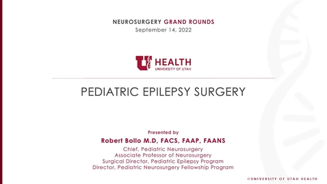 Thumbnail for Pediatric Epilepsy Surgery