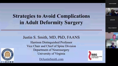 Thumbnail for Strategies to Avoid Complications in Adult Deformity Surgery