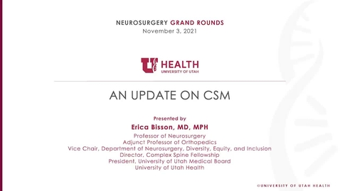 Thumbnail for An Update on CSM