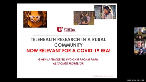 Thumbnail for Telehealth research in a rural community Now relevant for a covid-19 era