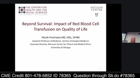 Thumbnail for Beyond Survival: Impact of Red Blood Cell Transfusion on Quality of Life