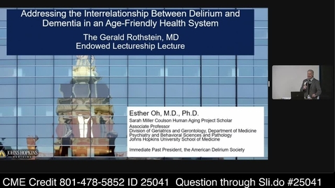 Thumbnail for Addressing the Interrelationship Between Delirium and Dementia in an Age-Friendly Health System