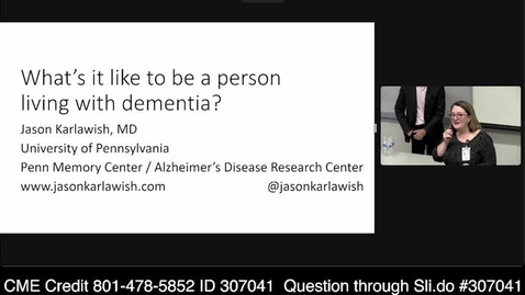 Thumbnail for What’s It Like to be a Person Living with Dementia?