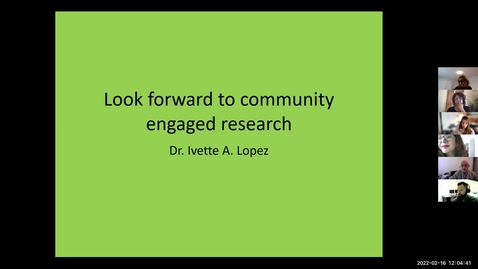 Thumbnail for Look forward to community engaged research