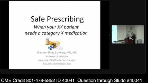 Thumbnail for Safe Prescribing for Women of Reproductive Age
