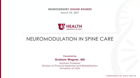 Thumbnail for Neuromodulation in Spine Care