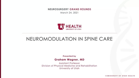 Thumbnail for entry Neuromodulation in Spine Care