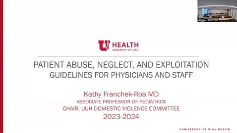 Thumbnail for entry Patient Abuse, Neglect, and Exploitation Guidelines for Physicians and Staff