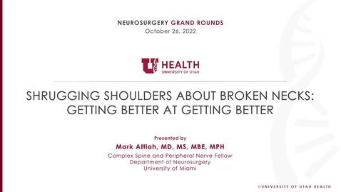 Thumbnail for Shrugging Shoulders about Broken Necks: Getting Better at Getting Better