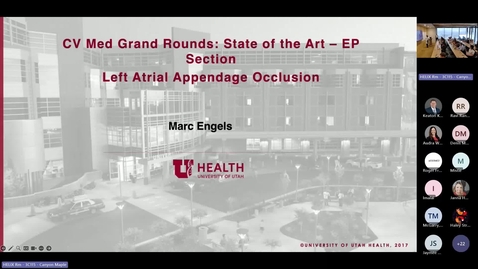 Thumbnail for State of the Art - EP section left atrial appendage occlusion