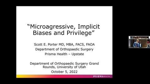 Thumbnail for 10/5/2022 Microagressions, implicit biases, and privilege Dept Surgery