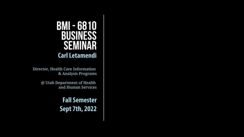 Thumbnail for entry Carl Letamendi - Director @ Utah Department of Health and Human Services