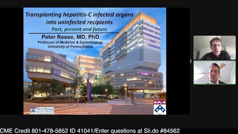 Thumbnail for Transplanting Hepatitis-C Infected Organs into  Uninfected Recipients: Past, Present and Future