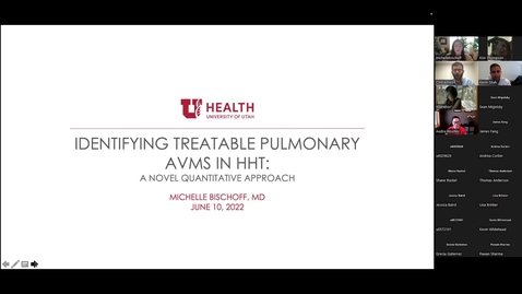 Thumbnail for Identifying treatable pulmonary AVMS in HHT: A novel quantitative approach / Impatient Stemi: Process assessment &amp; improvement 