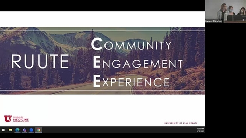 Thumbnail for entry RUUTE Community Engagement Experience