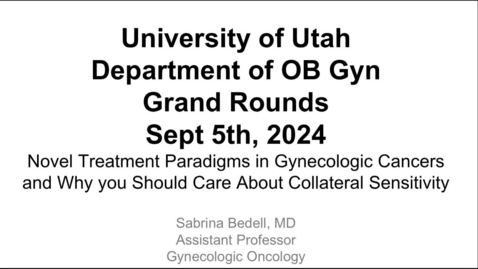 Thumbnail for Novel treatment paradigms in gynecologic cancers &amp; why you should care about collateral sensitivity