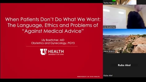 Thumbnail for entry When patients don't do what we want: The language, ethics &amp; problems of &quot;against medical advice&quot;