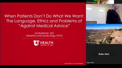 Thumbnail for When patients don't do what we want: The language, ethics &amp; problems of "against medical advice"