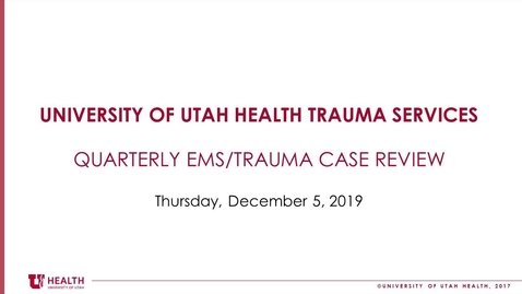 Thumbnail for EMS Trauma Case Review 