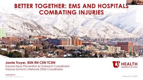 Thumbnail for Better Together_EMS &amp; Hospitals Combating Injuries