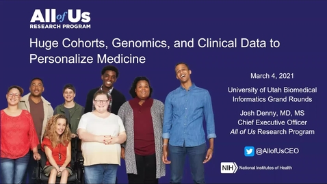 Thumbnail for Huge Cohorts, Genomics, and Clinical Data to Personalize Medicine