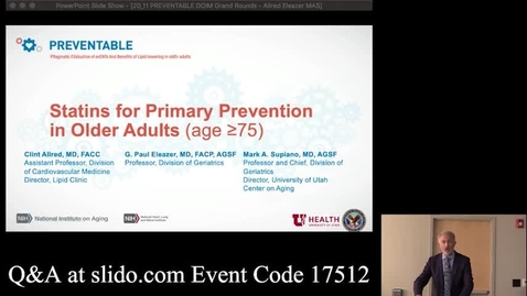 Thumbnail for Are Statins Indicated for Primary Prevention in Adults  75 Years? Introducing the Preventable Trial