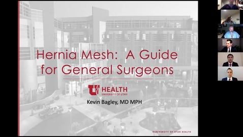 Thumbnail for 12/2/2020 Hernia Mesh:  A Guide for General Surgeons