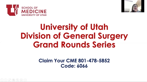 Thumbnail for entry 1/6/2021 The State of Rural Surgery and the University of Utah/Kalispell Rural Experience