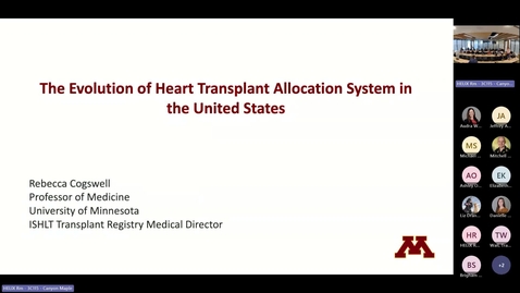 Thumbnail for The evolution of heart transplant allocation system in the U.S