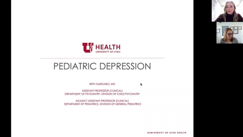 Thumbnail for entry Pediatric Depression