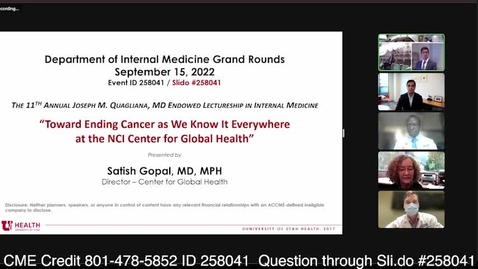 Thumbnail for Toward Ending Cancer as We Know It Everywhere at the NCI Center for Global Health