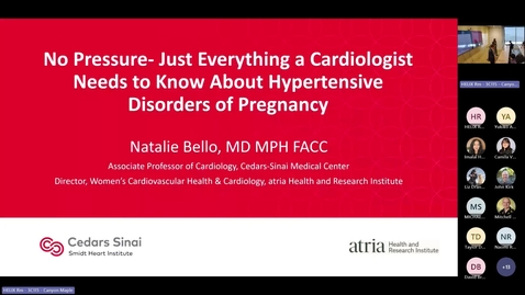 Thumbnail for No pressure - Just everything a cardiologist needs to know about hypertensive disorders of pregnancy