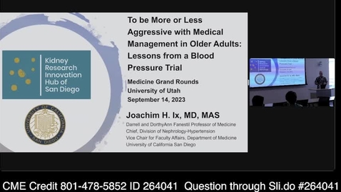 Thumbnail for entry To Be More or Less Aggressive with Medical Management in Older Adults: Lessons from a Blood Pressure Trial