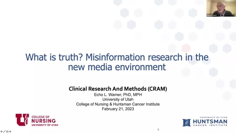 Thumbnail for entry What is truth? Misinformation research in the new media environment
