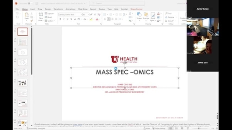 Thumbnail for entry Metabolism &amp; Mass Spec/Proteomics