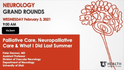 Thumbnail for Palliative Care, Neuropalliative Care &amp; What I did Last Summer