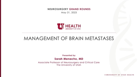 Thumbnail for Management of Brain Metastases