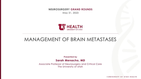 Thumbnail for entry Management of Brain Metastases