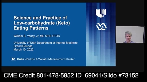 Thumbnail for Science and Practice of Low-Carbohydrate (Keto) Eating Patterns