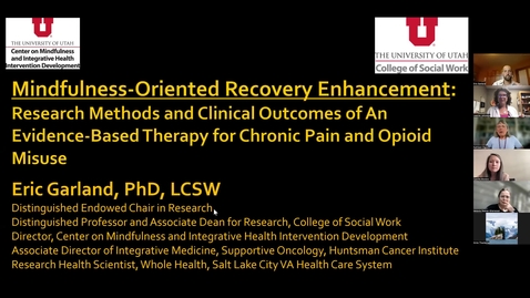 Thumbnail for Mindfulness-oriented recovery enhancement: Research methods &amp; clinical outcomes of an evidence-based therapy for chronic pain &amp; opioid misuse