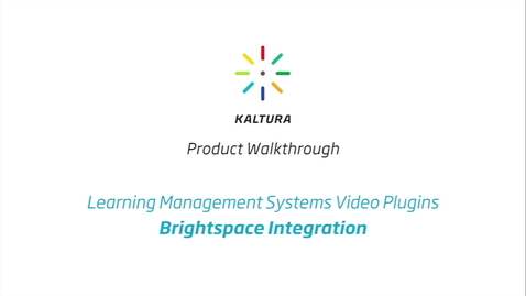 Thumbnail for entry BrightSpace LMS Walkthrough