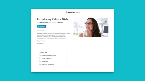Thumbnail for entry Introducing Kaltura Pitch